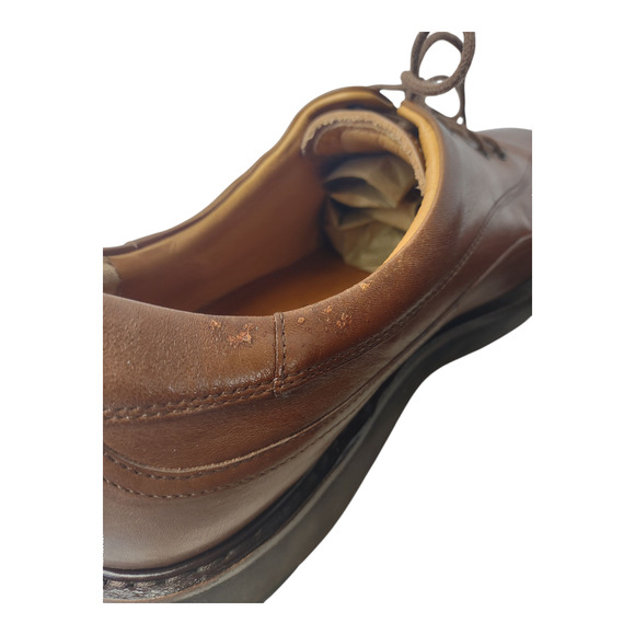 Mephisto Brown Leather Oxford Shoe Size 13 Solid Goodyear Welt Air Relax Loafer - Picture 13 of 15